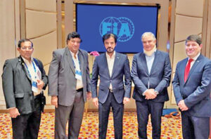 AA representative at FIA Extra Ordinary General Assembly in Macau